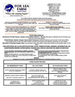 open hunter jumper schooling show