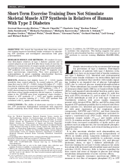 Short-Term Exercise Training Does Not Stimulate