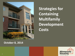 Context: Cost Curve for Housing Financed by Minnesota