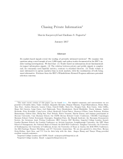 Chasing Private Information - Rotterdam School of Management