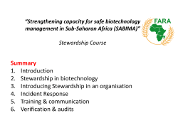 Dia 1 - Syngenta Foundation