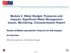 Equipment in Mobile Laboratories
