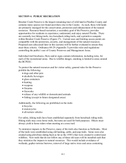 SECTION 4. PUBLIC RECREATION Brooker