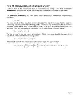 p2c note 18 relativistic momentum and energy.pages