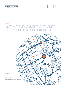 Migrant employment outcomes in European labour markets