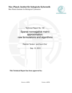 Sparse nonnegative matrix approximation: new formulations and