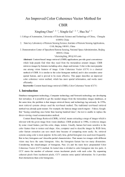 An Improved Color Coherence Vector Method for CBIR