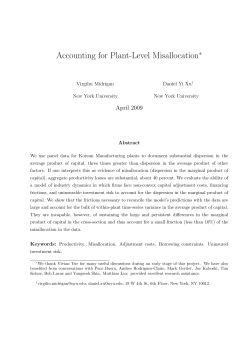 Accounting for Plant-Level Misallocation