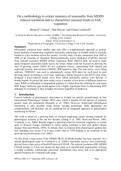 3.3 Deriving appropriate seasonality metrics from the FAPAR time