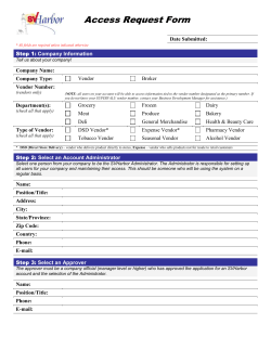 SVHarbor Access Request Form