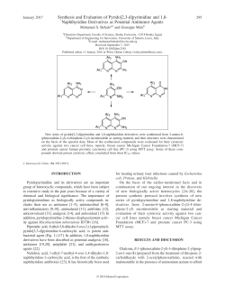 Synthesis and Evaluation of Pyrido [2, 3‐d] pyrimidine and 1, 8
