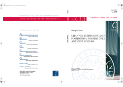 Channel estimation and positioning for multiple antenna systems