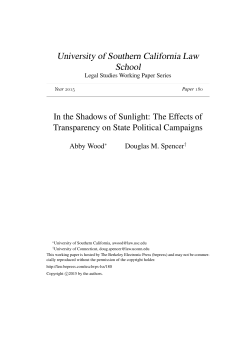 In the Shadows of Sunlight: The Effects of Transparency on State