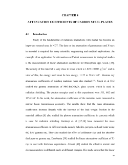 chapter 4 attenuation coefficients of carbon steel plates