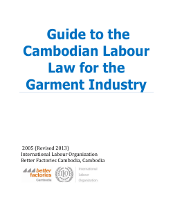 Guide to the Cambodian Labour Law for the Garment