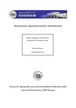 Quality Ambiguity and the Market Mechanism for Credence Goods