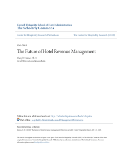 The Future of Hotel Revenue Management