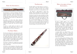 About the Instruments... The Basic Model... The Keywork... Who is