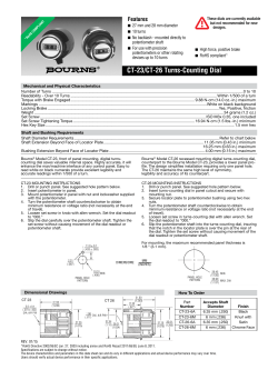 Bourns&reg; Turns-Counting Dials