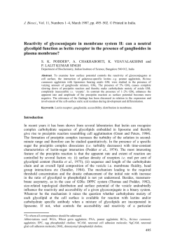 Reactivity of glycoconjugate in membrane system II: can a neutral
