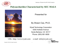 Introduction to Light Scattering for Absolute Macromolecular