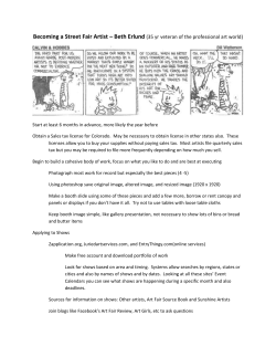 How to Become an Art Festival Artist