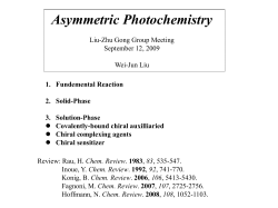 10. Asymmetric Photochemistry