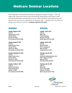 Medicare Seminar Locations