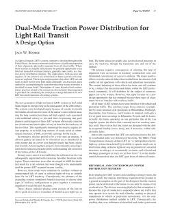 Dual-Mode Traction Power Distribution for Light