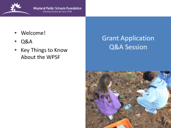 Application Process: Curriculum-Based Grant