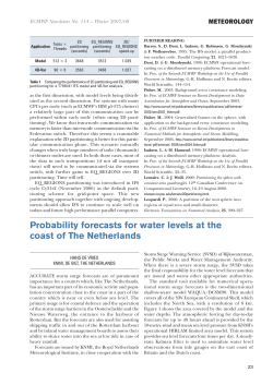 Probability forecasts for water levels at the coast of The