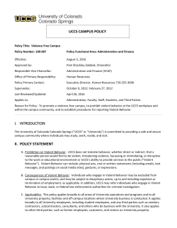 100-007 Violence Free Campus