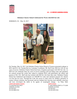 A  K &ndash; 12 SERVICE LEARNING SCHOOL Hoboken Charter School