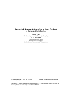 Convex Hull Representations of the at_least Predicate of Constraint