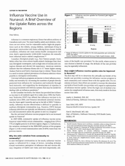 Influenza vaccine use in Nunavut