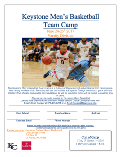 Keystone Men`s Basketball Team Camp