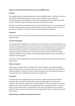 Diagnostic Outcomes Monitoring Executive Summary (DOMES