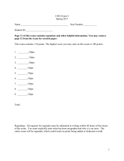 Exam 3