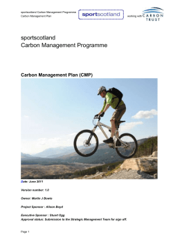 Carbon Management Plan