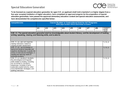 Special Education Generalist - Colorado Department of Education