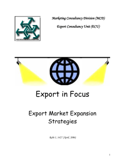 Export in Focus