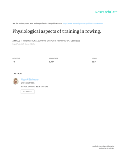 Physiological aspects of training in rowing.