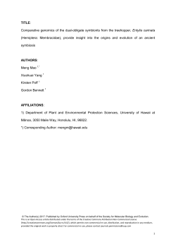 TITLE: Comparative genomics of the dual