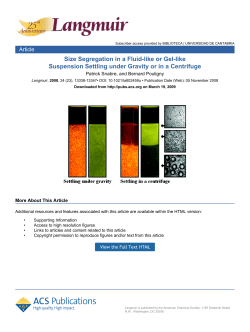 Size Segregation in a Fluid-like or Gel