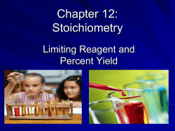 Chapter 9: Chemical Quantities