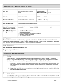Care Assessment and Reviewing Officer