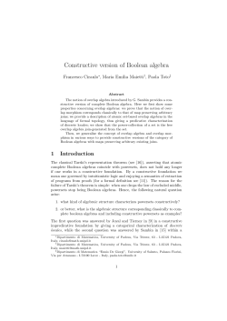 Constructive version of Boolean algebra