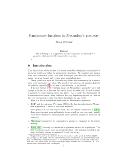 Semiconcave functions in Alexandrov`s geometry