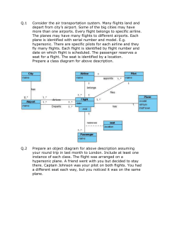Q.1 Consider the air transportation system. Many flights land and