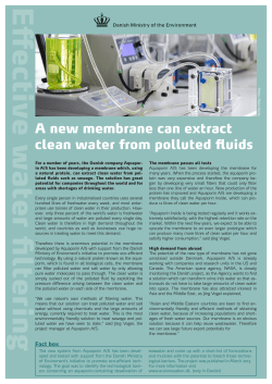A new membrane can extract clean water from